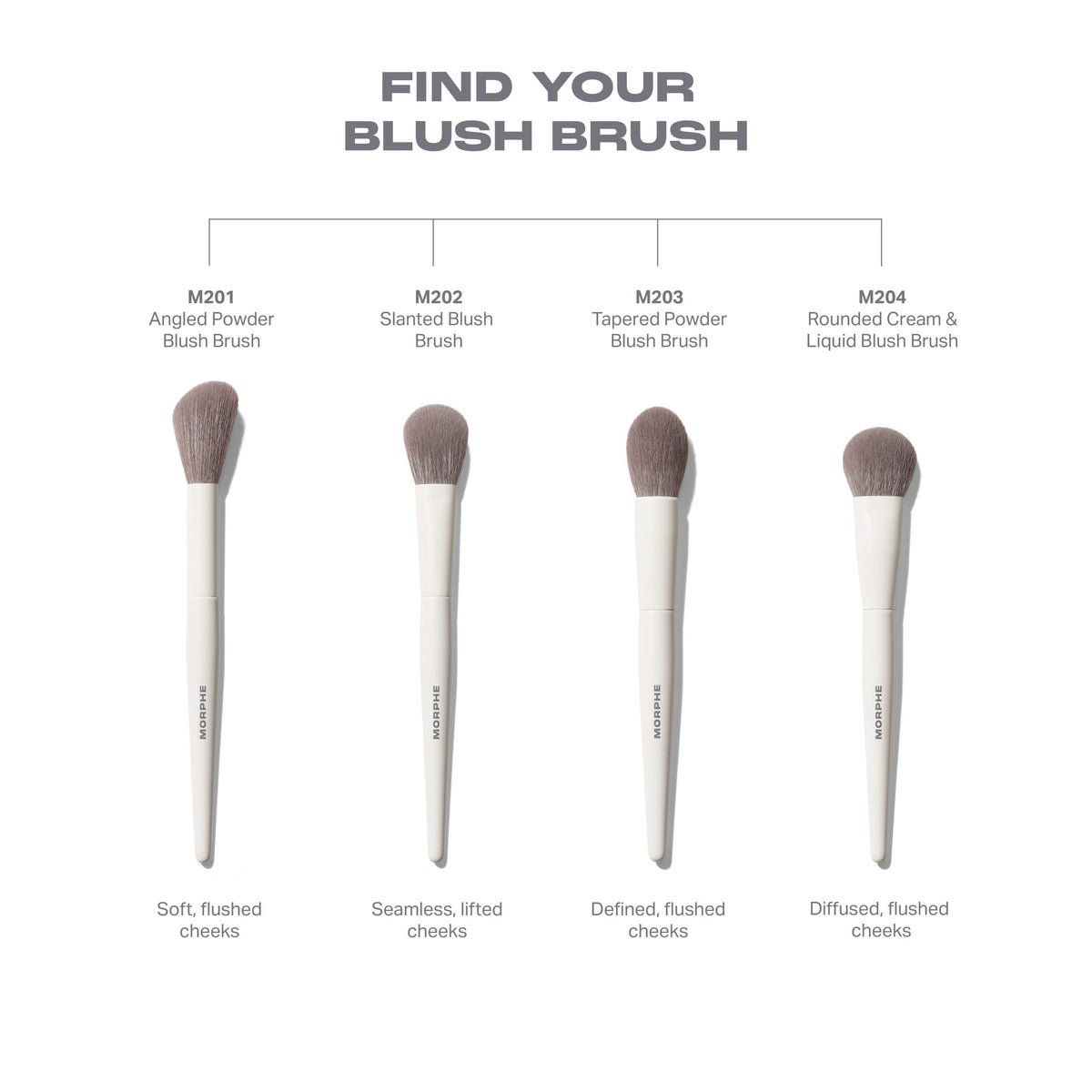 Morphe M201 Angled Powder Blush Brush