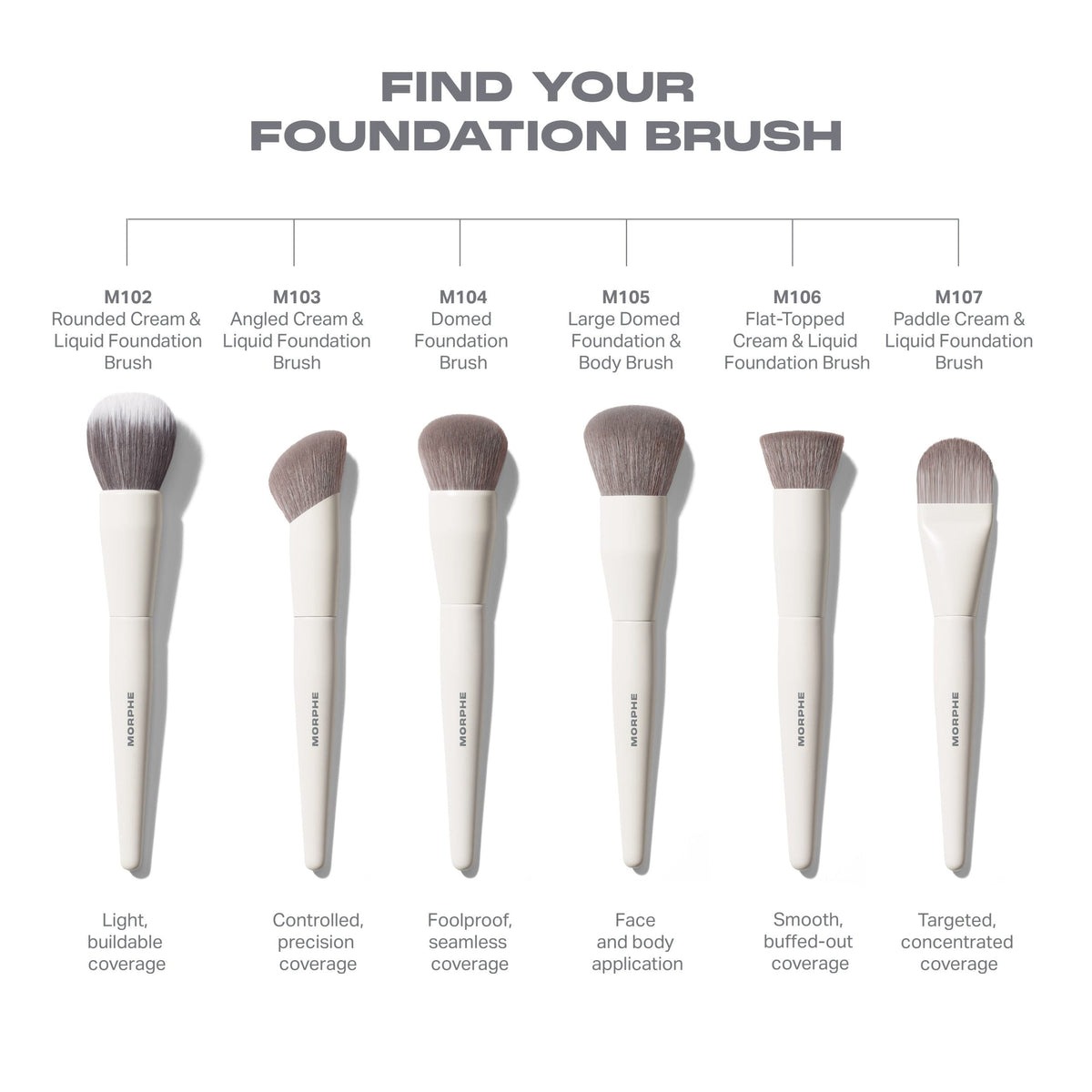 Morphe M105 Large Domed Foundation & Body Brush