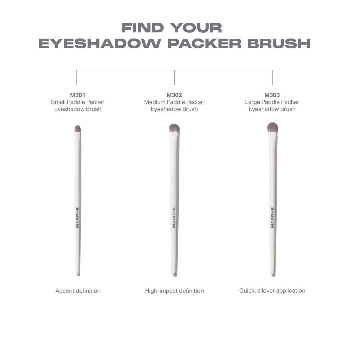 Morphe M301 Small Paddle Packer Eyeshadow Brush