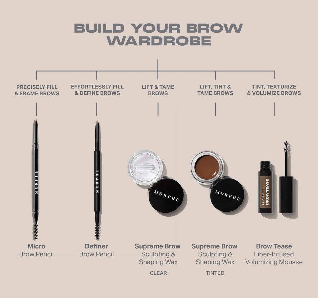 Morphe Brow Tease Fiber-Infused Volumizing Mousse